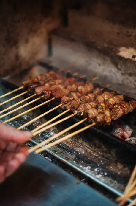 Arrosticini sulla brace