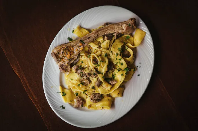 Un piatto della Trattoria da Frank
