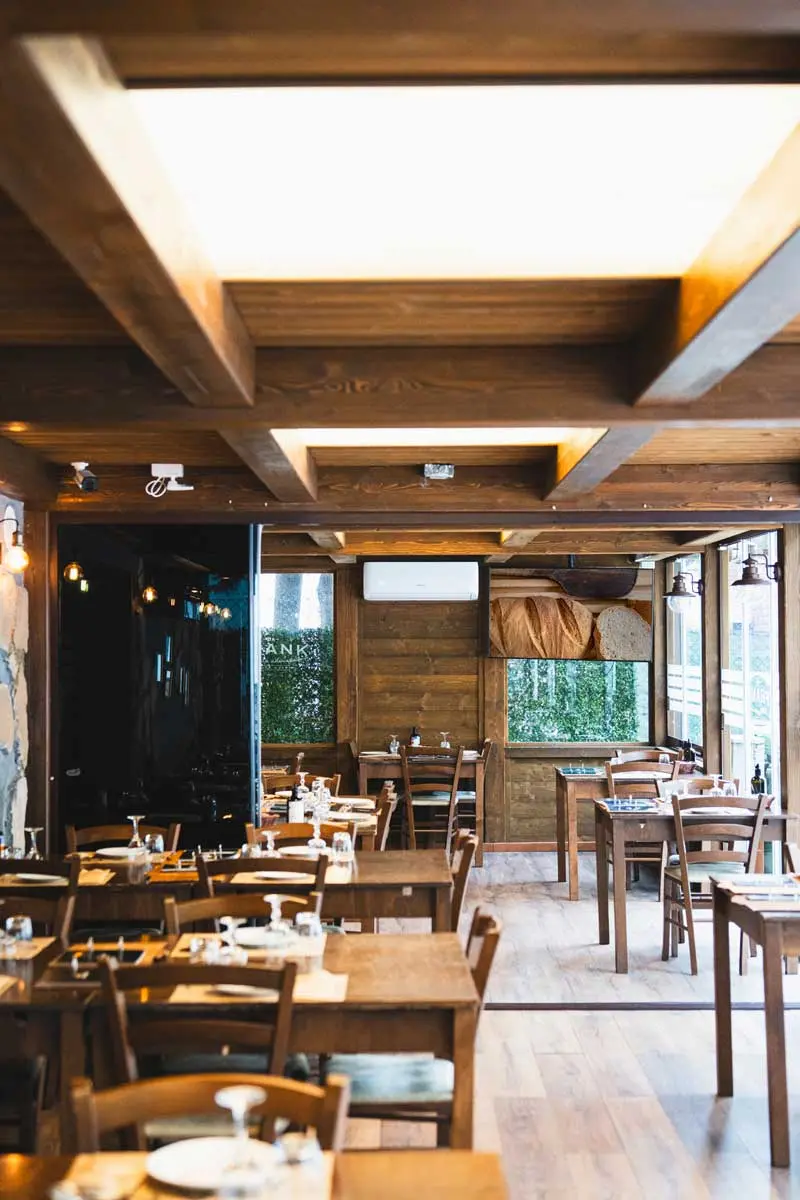 La sala della Trattoria da Frank